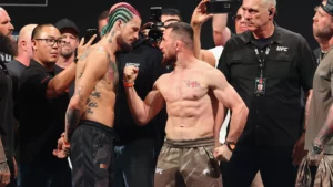 Merab Dvalishvili and Sean OMalley